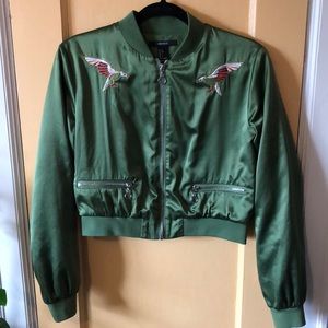 Olive Green Bomber Jacket